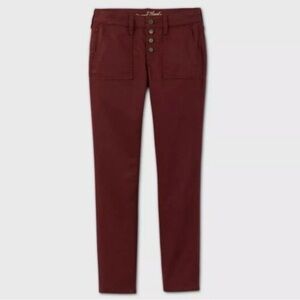 Universal Thread Mid-Rise Skinny Pants - Burgundy